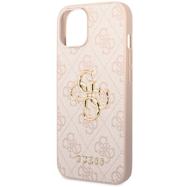 Guess 4G Big Metal Logo iPhone 15 Case - Pink 5