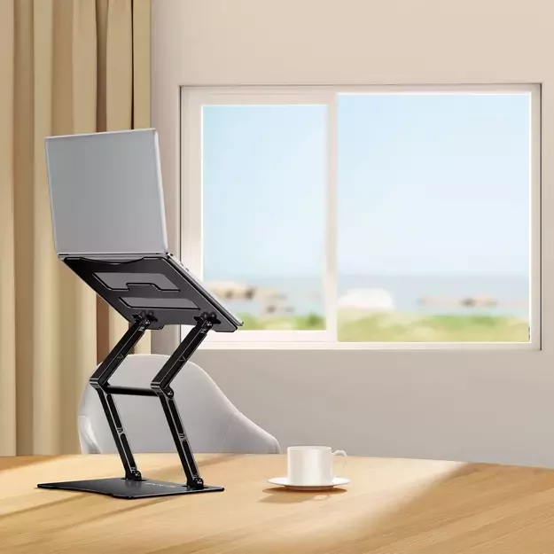Wozinsky WRS-CPY75DSB Aluminum Laptop and Tablet Stand + Free Smartphone Stand - Black 22