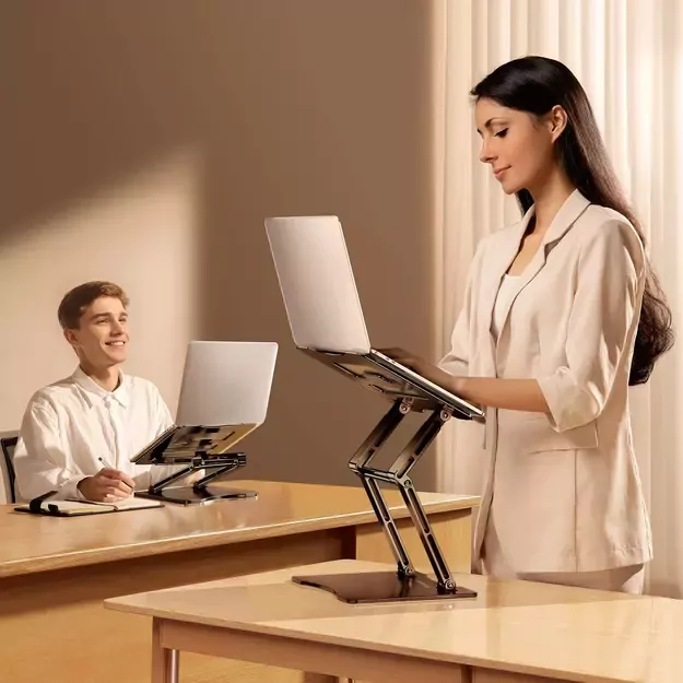 Wozinsky WRS-CPY75DSB Aluminum Laptop and Tablet Stand + Free Smartphone Stand - Black 20