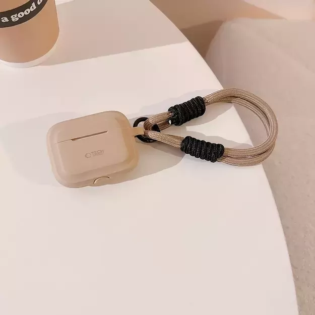 Tech-Protect Silicone Rope Case for Apple AirPods Pro 1/2 - Light Brown 5