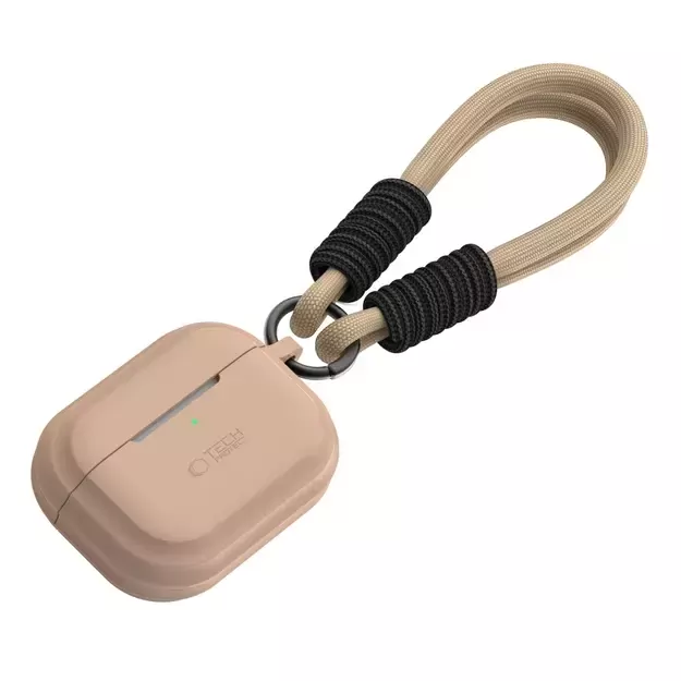 Tech-Protect Silicone Rope Case for Apple AirPods Pro 1/2 - Light Brown