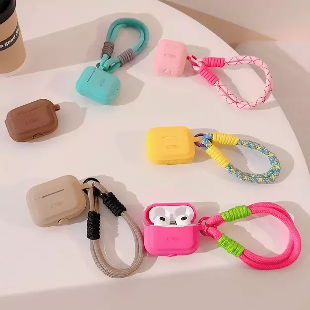 Tech-Protect Silicone Rope Case for Apple AirPods Pro 1/2 - Light Brown 6