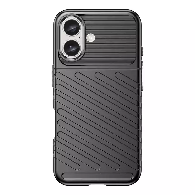 Thunder Case for iPhone 16 Plus Silicone Case - Black 1