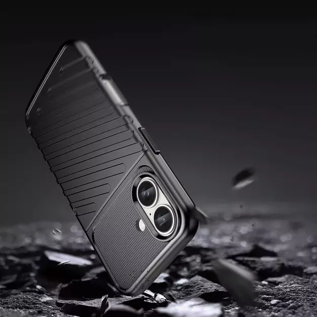 Thunder Case for iPhone 16 Plus Silicone Case - Black 2