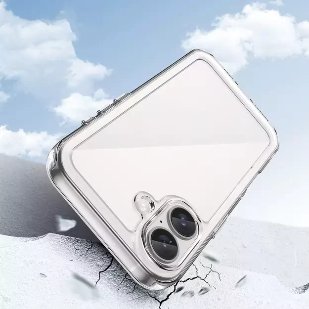 Outer Space Case with Gel Frame for iPhone 16 Plus - Clear 2