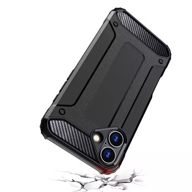 Hybrid Armor iPhone 16 Plus Case - Black 15