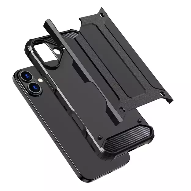 Hybrid Armor iPhone 16 Plus Case - Black 14