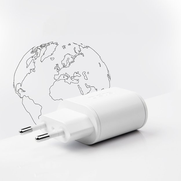 SBS TETRPD20W 20W USB-A USB-C Wall Charger with Power Delivery - White 3