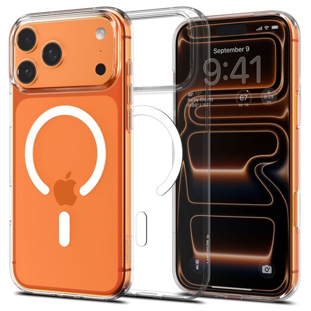Spigen Liquid Crystal MagSafe Case for iPhone 17 Pro Max - Clear and White
