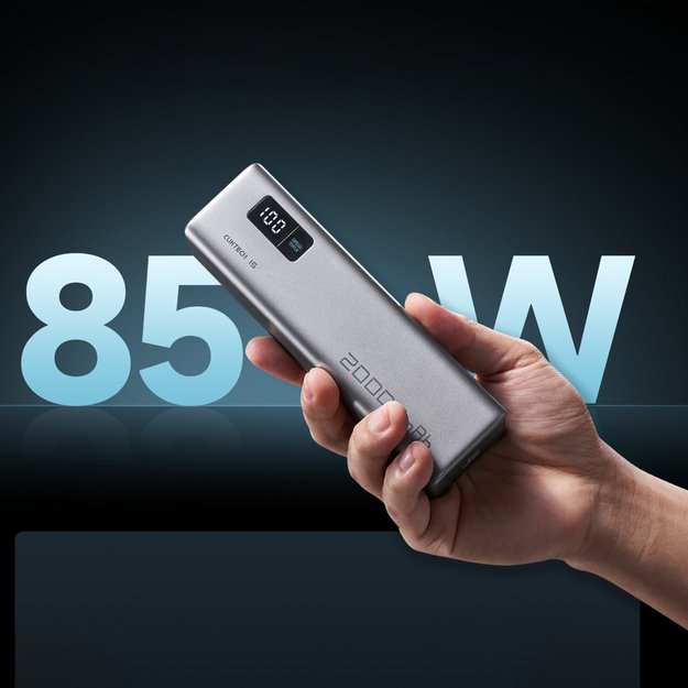 Powerbank Cuktech CUKP200XGLGR 100W 20000mAh 2 x USB-C 1 x USB-A - gray 3