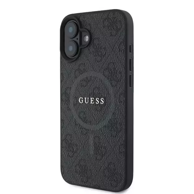Guess 4G Ring Classic Logo MagSafe case for iPhone 16 Plus - black 1