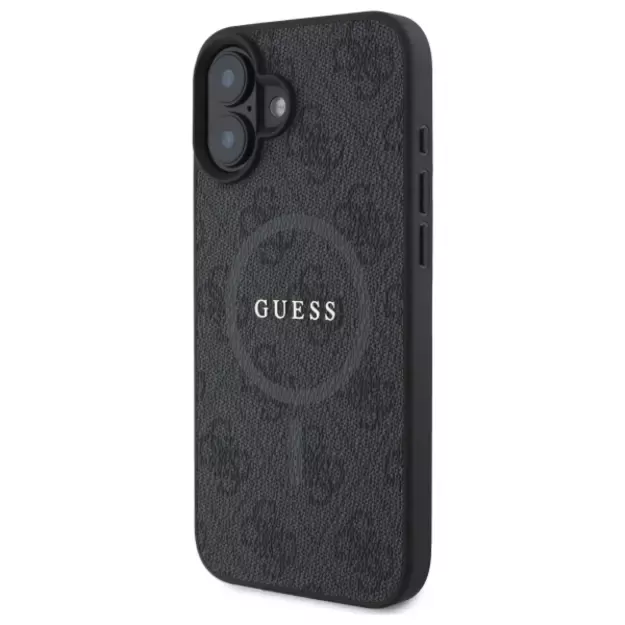 Guess 4G Ring Classic Logo MagSafe case for iPhone 16 - black 1