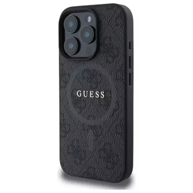 Guess 4G Ring Classic Logo MagSafe case for iPhone 16 Pro Max - black 8
