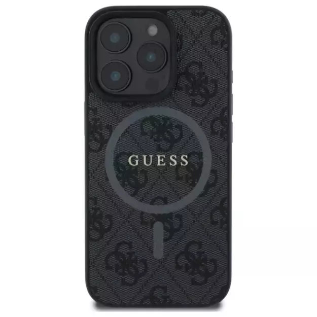 Guess 4G Ring Classic Logo MagSafe case for iPhone 16 Pro Max - black 9