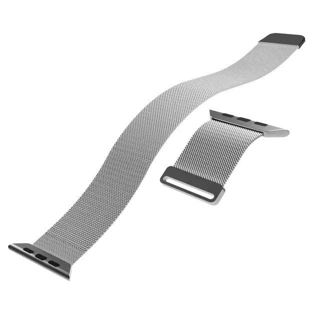 Puro Milanese Stainless Steel Apple Watch Band 38/40/41mm - Silver 9