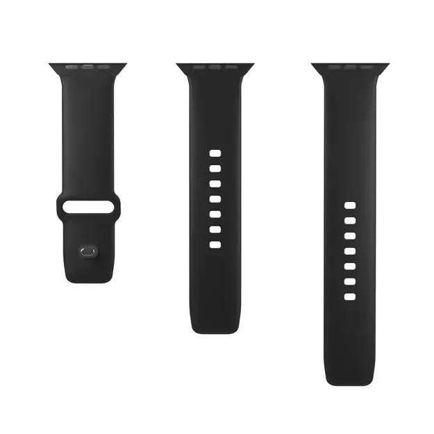 Puro Icon Silicone Strap for Apple Watch 38 / 40 / 41 mm - Black (2 pcs.) 4