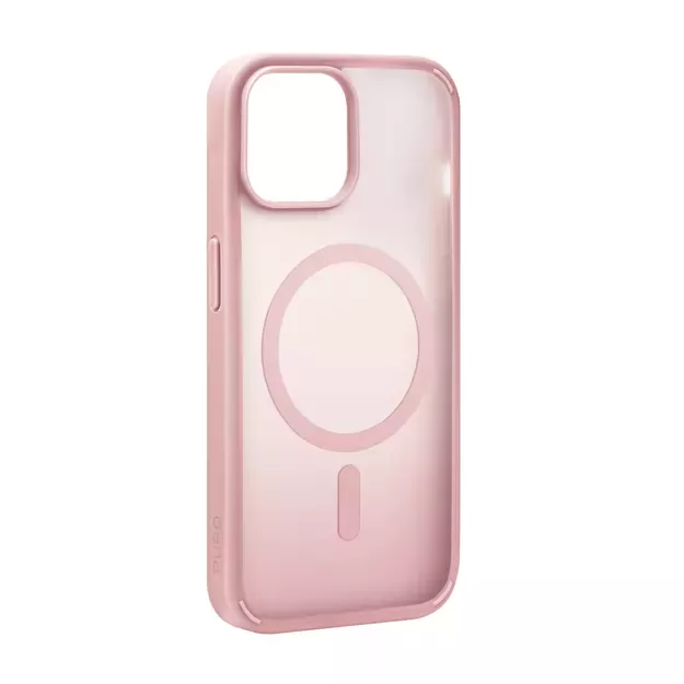 Puro Gradient MagSafe Silicone Case for iPhone 15 - Pink