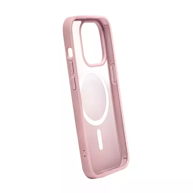 Puro Gradient MagSafe Silicone Case for iPhone 15 - Pink 2