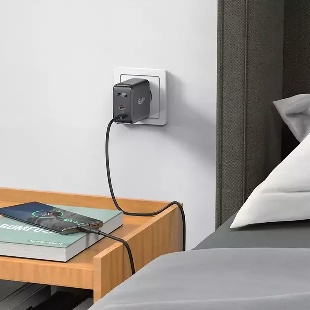 Acefast A29 PD50W GaN (USB-C + USB-C) dual port charger black 6