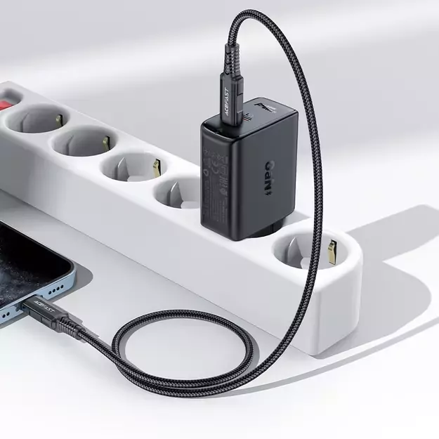 Acefast A29 PD50W GaN (USB-C + USB-C) dual port charger black 8