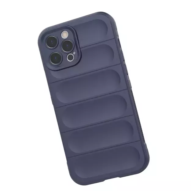 Magic Shield Case case for iPhone 12 Pro Max flexible armored dark blue cover 54