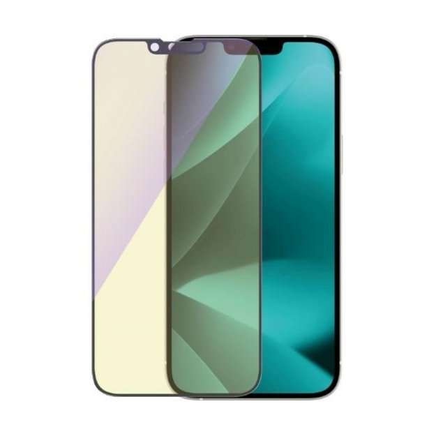 PanzerGlass Ultra-Wide Fit Antibacterial Tempered Glass with Blue Light Filter and Positioner for iPhone 14 Plus / 13 Pro Max 2