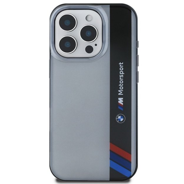 BMW Motosport IML Vertical Stripe iPhone 16 Pro Max Case - Gray 2