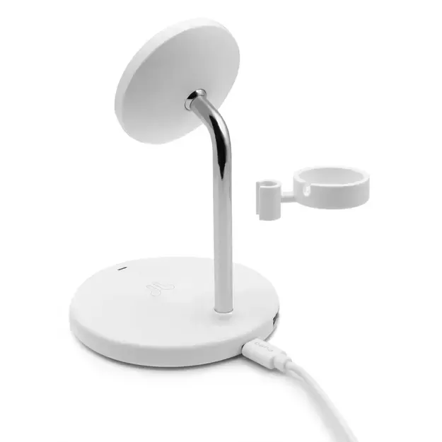 Puro Mag Station 3 in 1 Inductive Charger with Stand - White 3