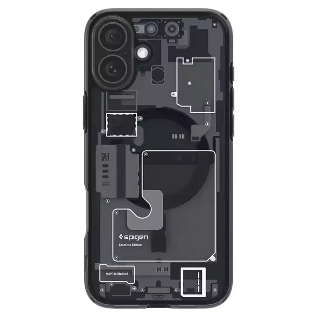 Spigen Ultra Hybrid MagSafe Zero One for iPhone 16 - Dark Gray 13