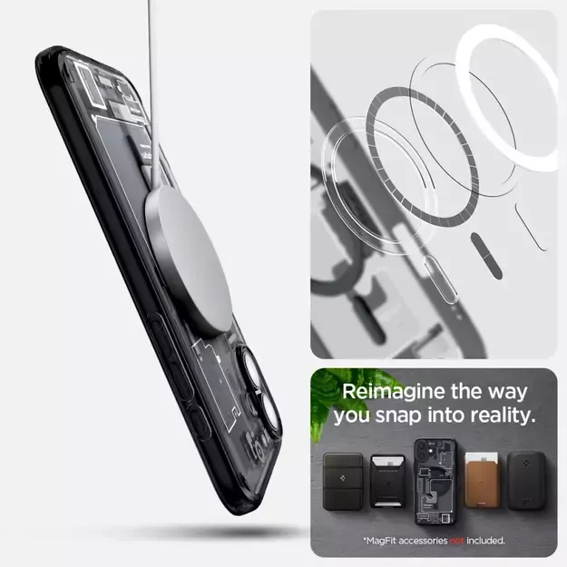 Spigen Ultra Hybrid MagSafe Zero One for iPhone 16 - Dark Gray 20