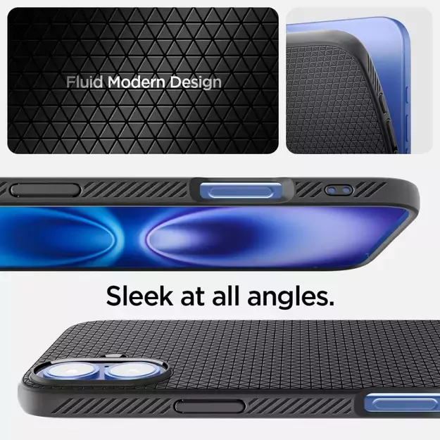 Spigen Liquid Air Case for iPhone 16 Plus - Black 10