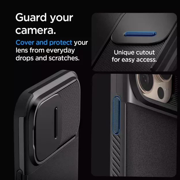 Spigen Optik Armor Mag Case with MagSafe for iPhone 16 Pro Max - Black 9