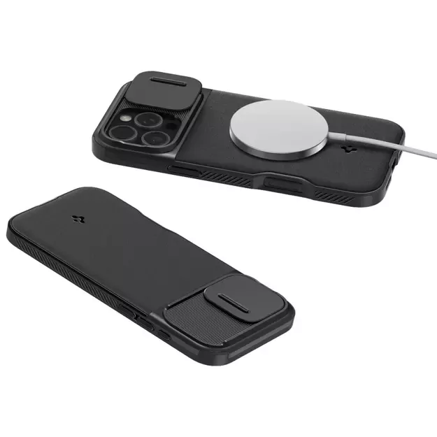 Spigen Optik Armor Mag Case with MagSafe for iPhone 16 Pro Max - Black 7