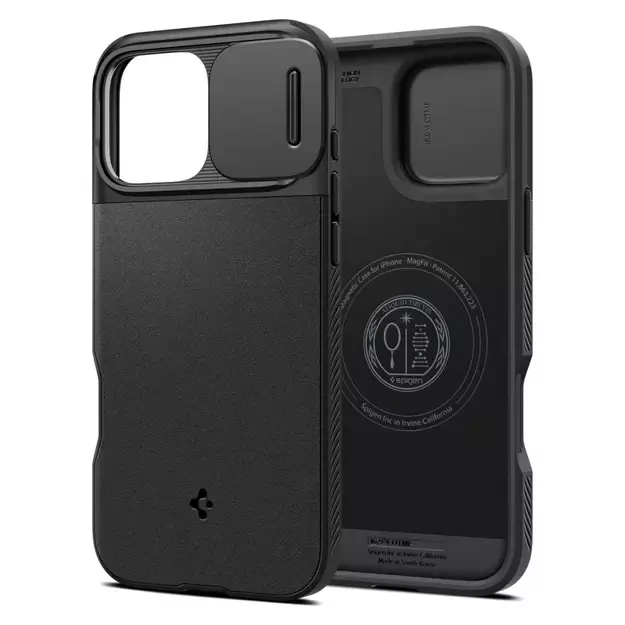 Spigen Optik Armor Mag Case with MagSafe for iPhone 16 Pro Max - Black 1