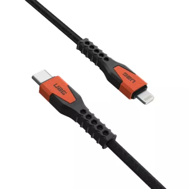 UAG Rugged Cable USB-C - Lightning 30W 1.5 m - orange 2