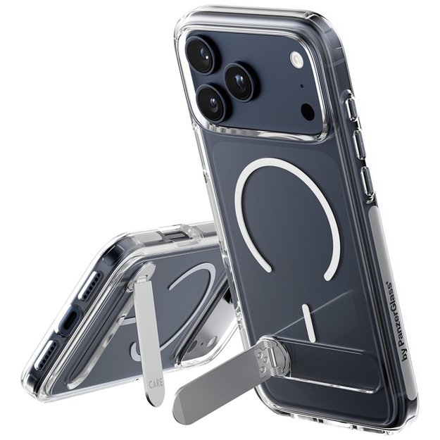 CARE by PanzerGlass Feature Case w. Kickstand MagSafe for iPhone 17 Pro Max - Clear 1