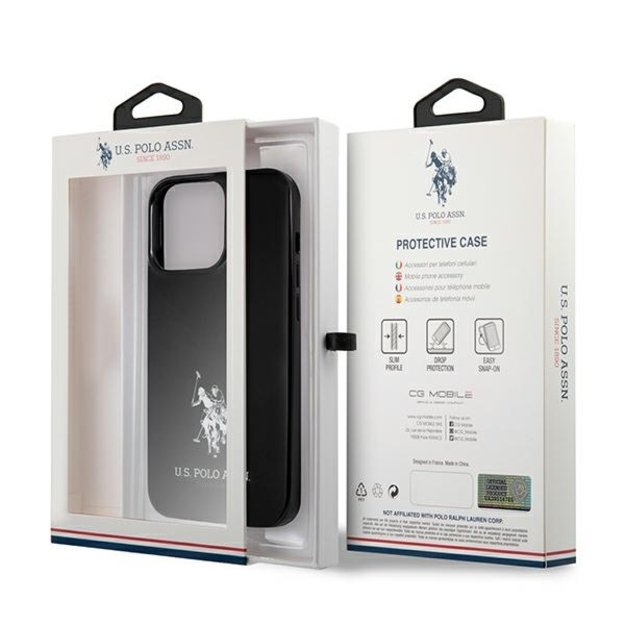 US Polo USHCP13LUMHK iPhone 13 Pro / 13 6.1&quot  black/black hardcase Horses Logo 1