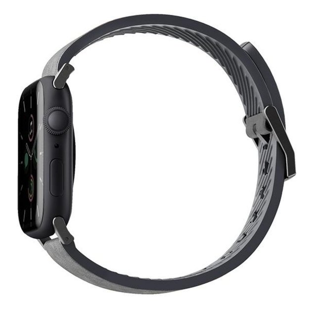 Uniq Straden Leather Hybrid Strap for Apple Watch 1/2/3/4/5/6/7/8/SE/SE2/Ultra 42/44/45/49mm - Gray 1