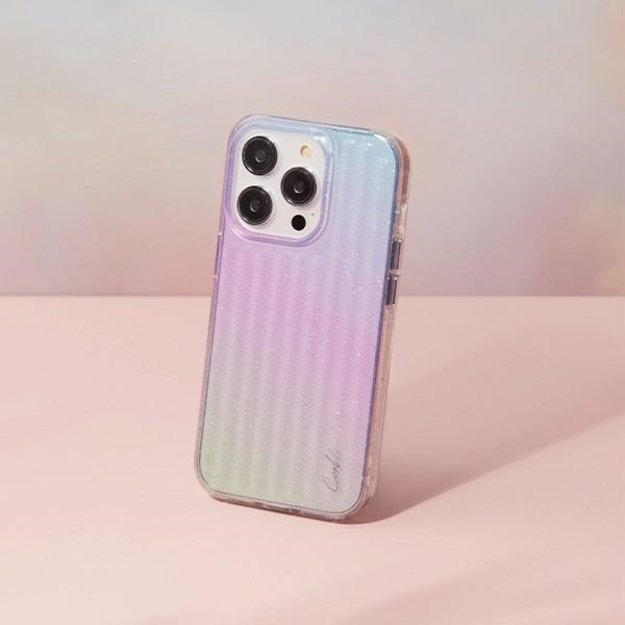 Uniq Coehl Linear case for iPhone 14 Pro Max - blue and pink 2