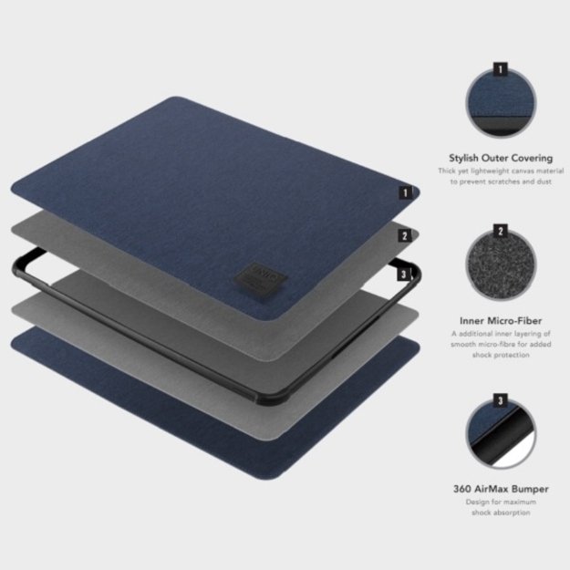 Uniq Dfender cover for a 16&quot  laptop - black 4