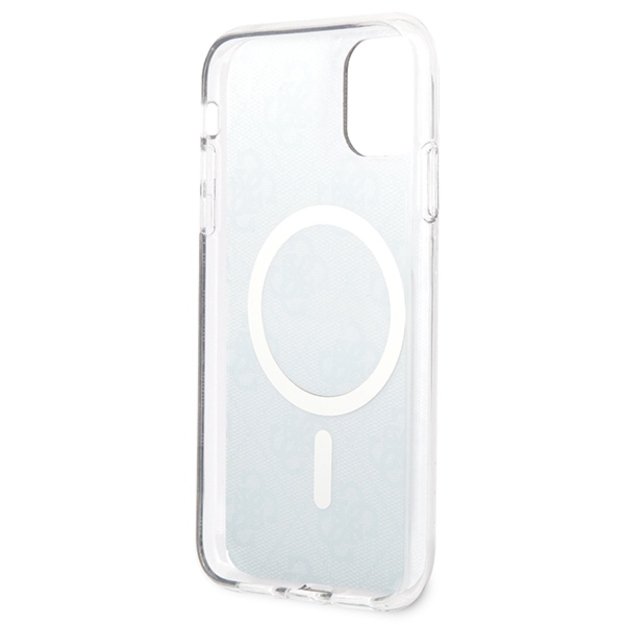 Set Guess GUBPN61H4EACSK Case+Charger iPhone 11 6.1  black/black hard case 4G Print MagSafe 5