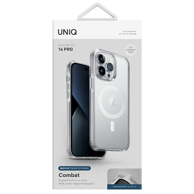 Uniq Combat Magclick Charging case for iPhone 14 Pro - transparent 1
