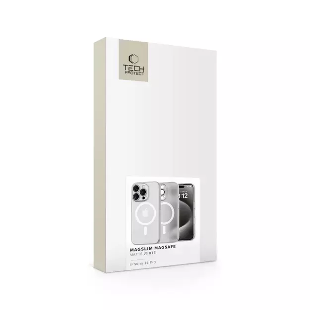 Tech-Protect MagSlim MagSafe Case for iPhone 16 Pro - White 5