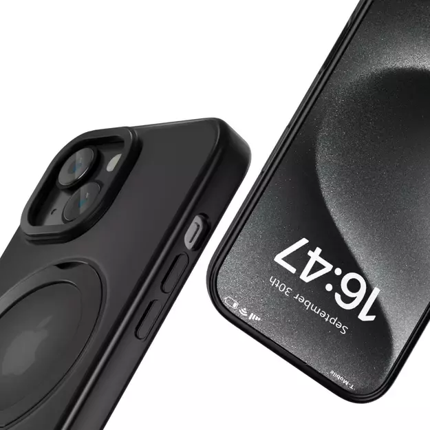 Tech-Protect MagRing MagSafe Case with Stand for iPhone 15 - Black 13
