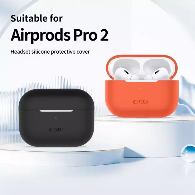 Tech-Protect Silicone Case for Apple AirPods Pro 1 / 2 - Beige 8