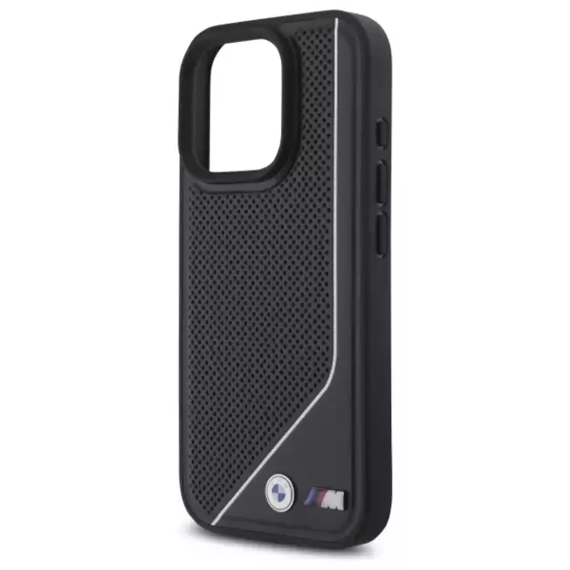 BMW M Perforated Twisted Line MagSafe case for iPhone 16 Pro - black 5