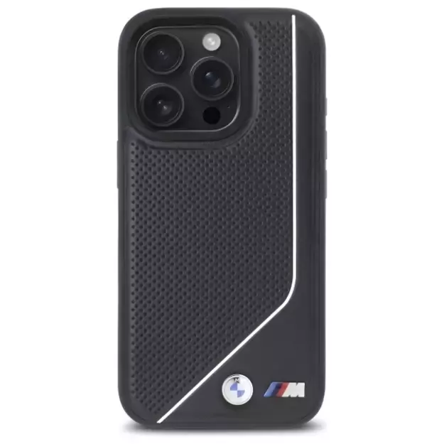 BMW M Perforated Twisted Line MagSafe case for iPhone 16 Pro - black 2