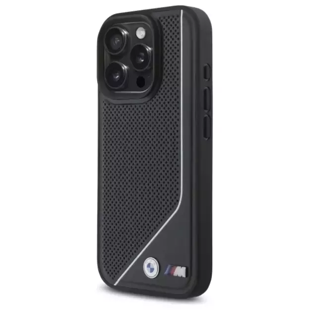 BMW M Perforated Twisted Line MagSafe case for iPhone 16 Pro - black 1