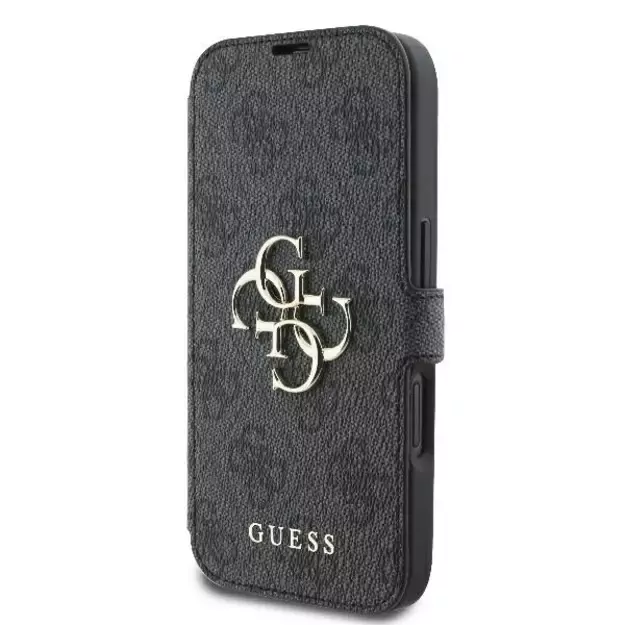 Guess 4G Metal Logo iPhone 16 Case - Black 8