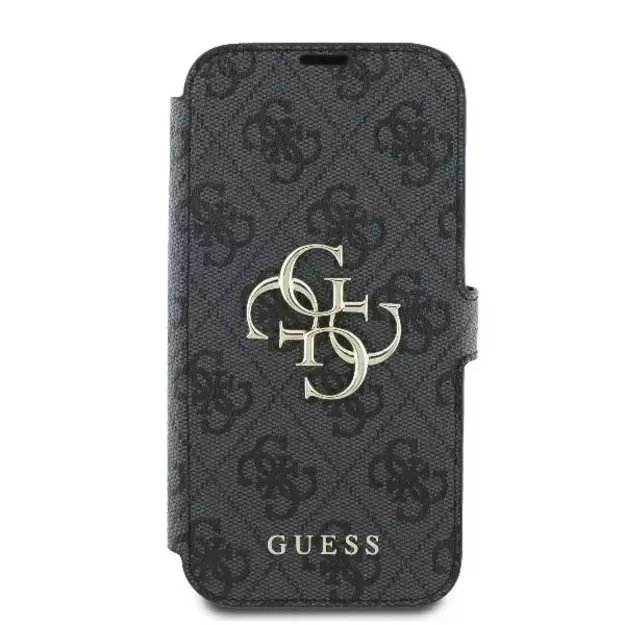 Guess 4G Metal Logo iPhone 16 Case - Black 9